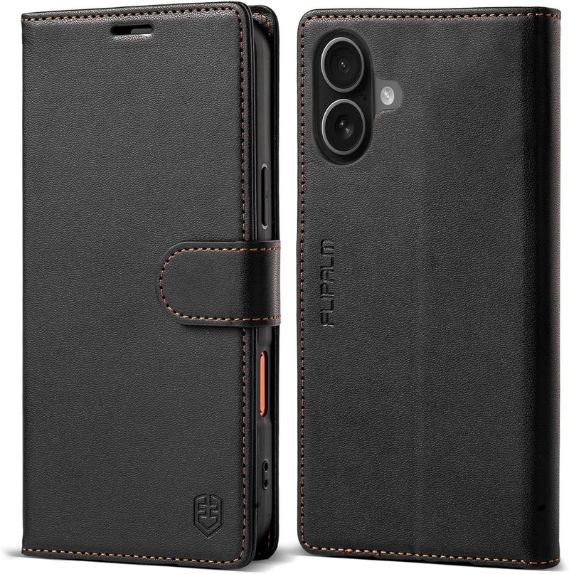 FLIPALM Wallet Case for iPhone 17 with Credit Card Holder,PU Leather Folio Flip Kickstand Protective Shockproof Cover for Apple 17 Phone Case (Black, for iPhone 17-6.3'') - Image 1